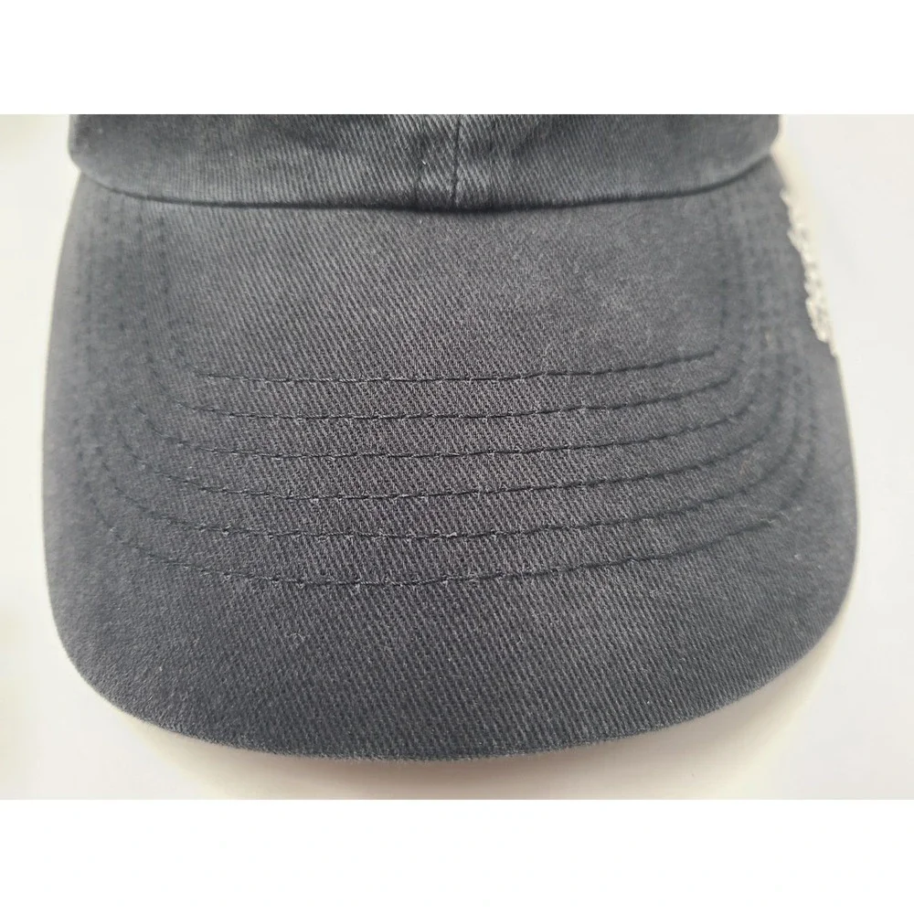 Women Pittsburgh Steelers Sequins NFL Team Apparel Strapback (Fit Small) Hat Cap